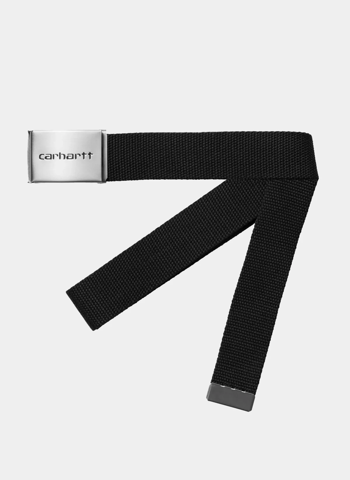 Ремень текстильный Clip Belt Chrome Black