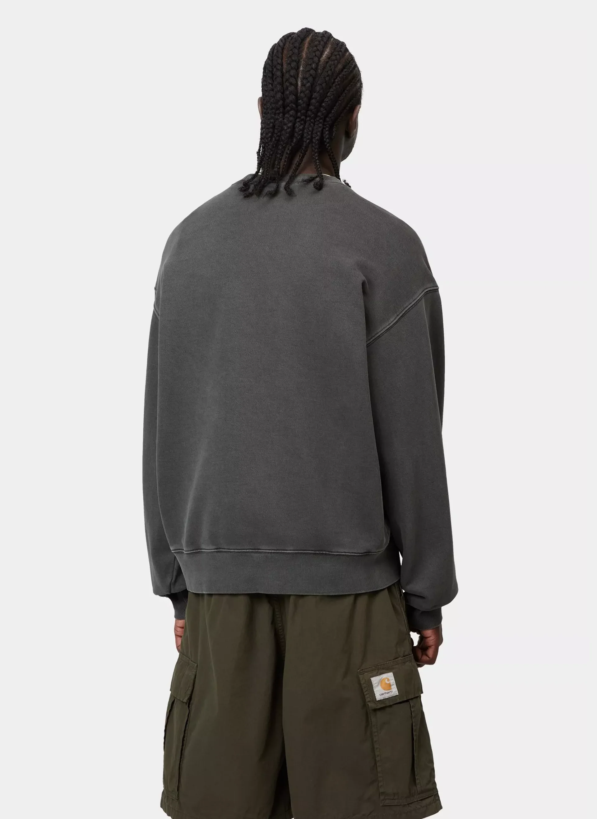 Свитшот Nelson Sweat Black (Garment Dyed)