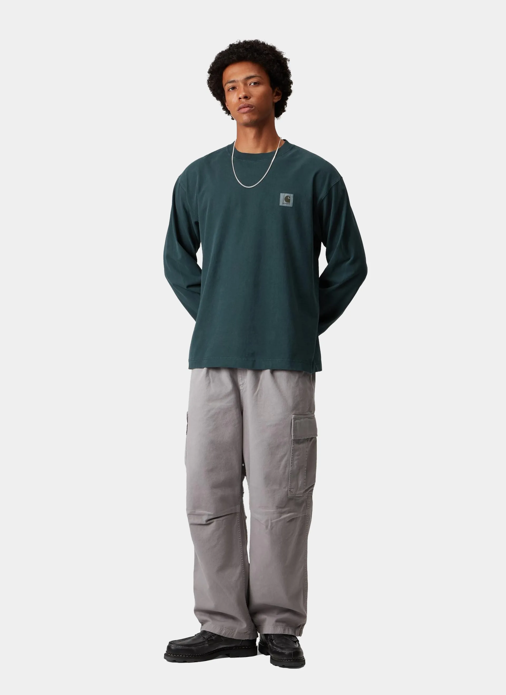 Лонгслив L/S Vista T-Shirt Deep Lagoon (Garment Dyed)