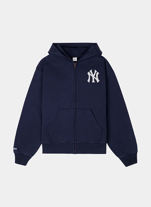Худи на молнии Heritage Yankees Serif Zip Hoodie Dark Navy