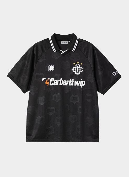 Футболка S/S Hartt’s Football T-Shirt Heart Train Jacquard, Black