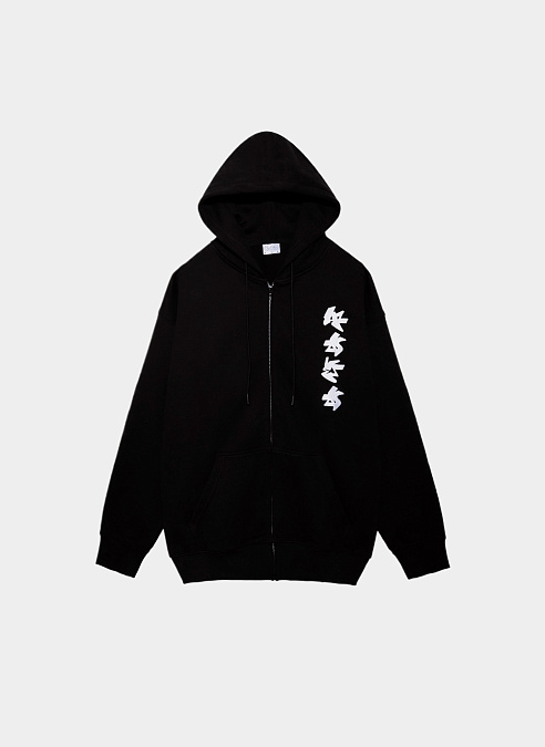 Худи на молнии Black Zip Aikido