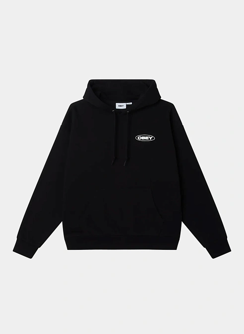 Худи Obey Oval Cities Hood Black
