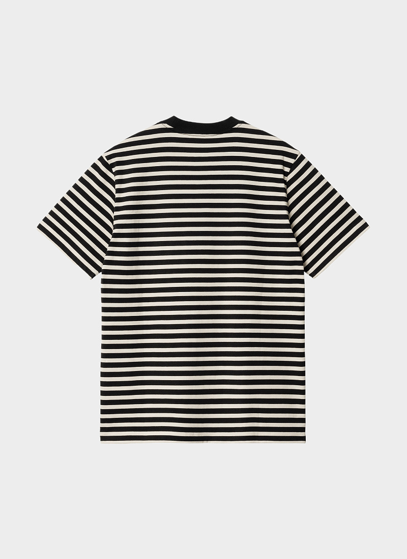 Футболка ‘S/S Seidler Pocket T-Shirt’ Salt / Black