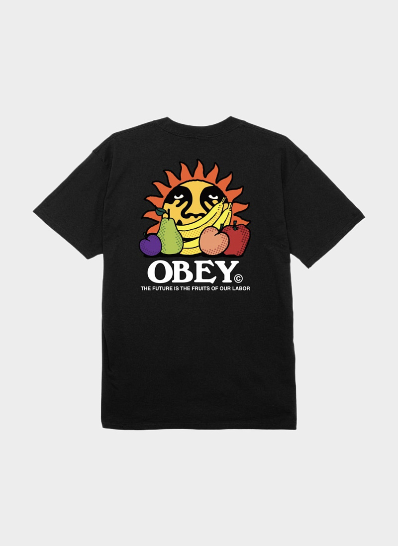 Футболка ‘THE FUTURE IS THE FRUITS OF OUR LABOR’ BLACK