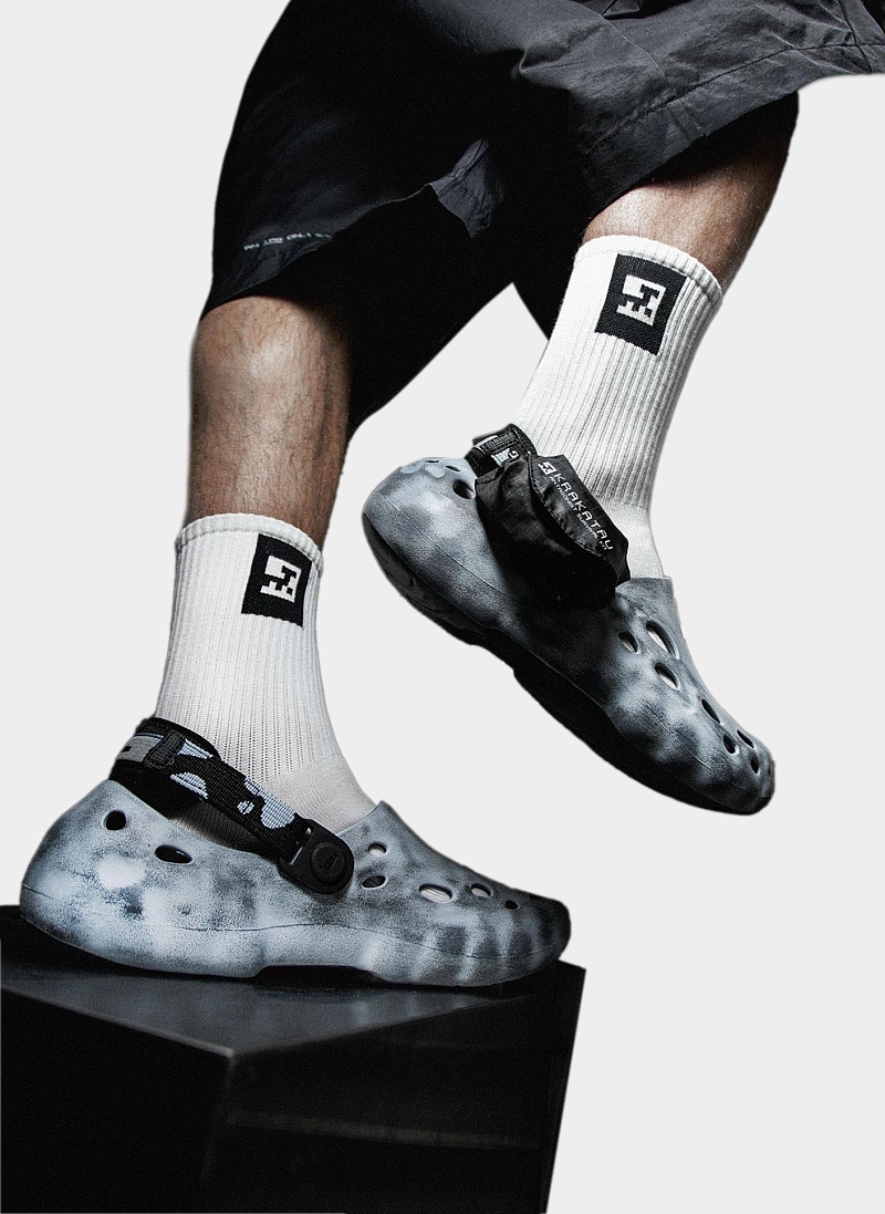 Клоги HIKE x KRAKATAU 'Marble Clogs' Relic Gray