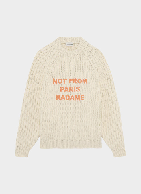 Свитер Le Maille Slogan Fleurs