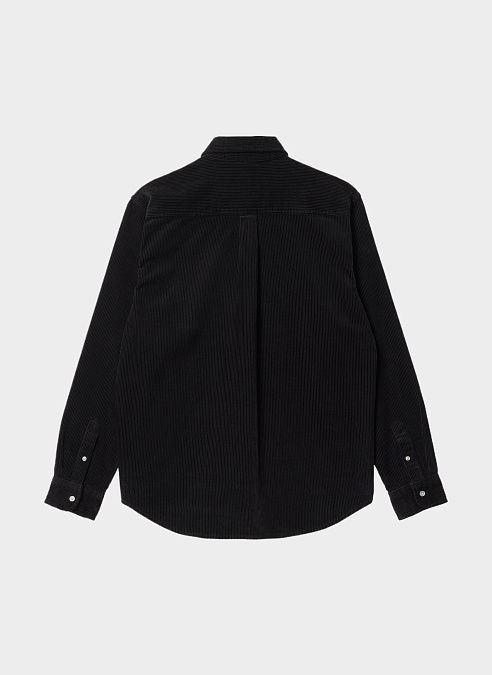 Рубашка ‘L/S Madison Fine Cord Shirt’ Black / White