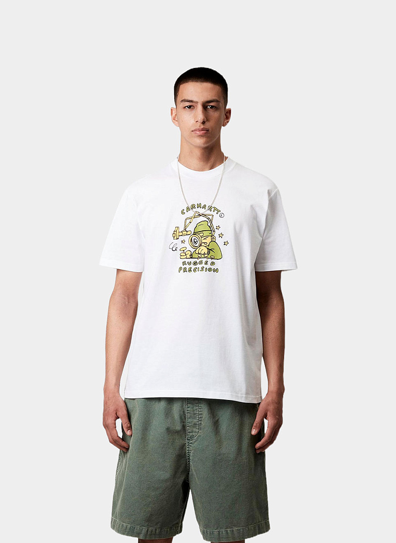 Футболка ‘S/S Precision Work T-Shirt’ WHITE