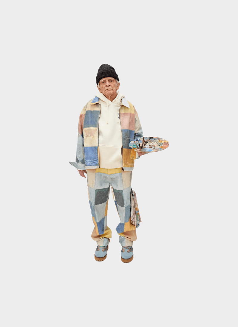 Куртка Checkered Painted Printed Work Coat