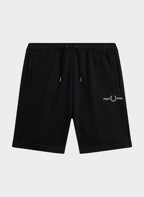 Шорты ‘Embroided Sweat Short’ Black