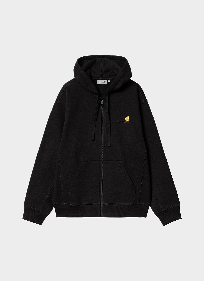 Худи на молнии ‘Hooded American Script Jacket’ BLACK