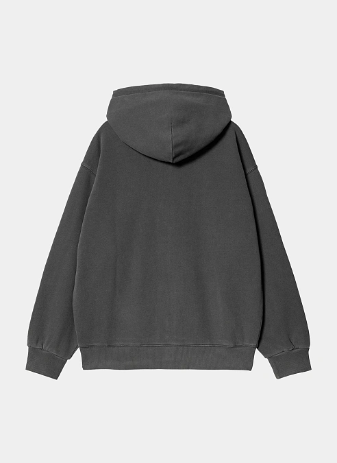 Худи на молнии Hooded Nelson Jacket Black (Garment Dyed)