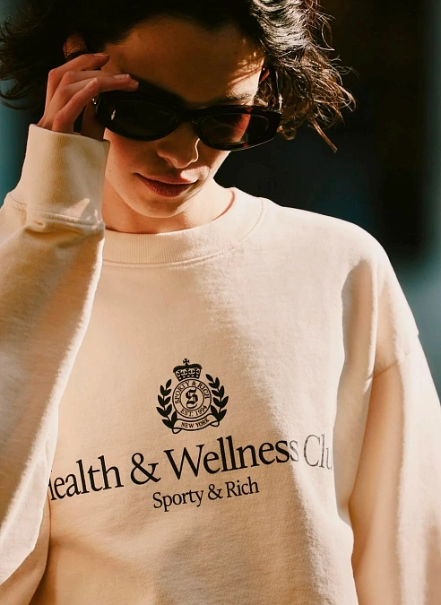 Свитшот H&W Crest Crewneck Cream