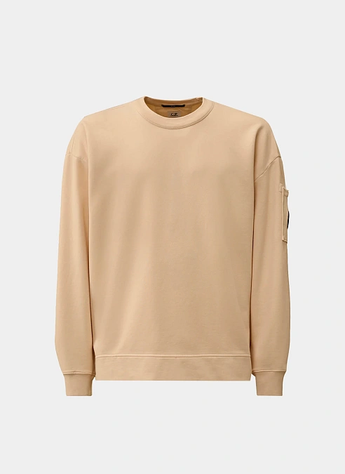 Свитшот Brushed and Emerized Diagonal Fleece Boxy Crewneck Sweatshirt Pistachio  She