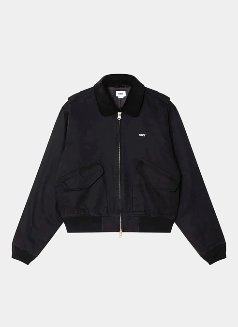 Куртка Obey Fade Wash Cwu Jacket Black Faded Wash