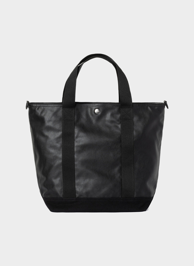 Сумка-шоппер ‘Leather Canvas Tote’ Black