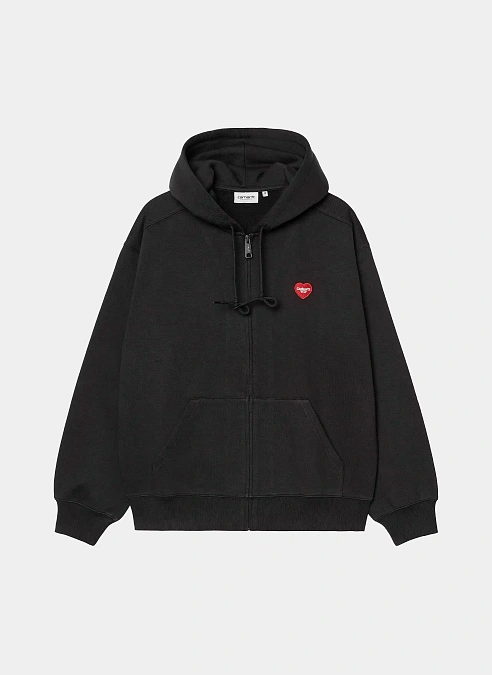 Худи на молнии Hooded Heart II Hartt Sweat Jacket Black