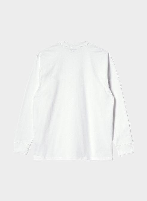 Лонгслив ‘L/S American Script T-Shirt’ White
