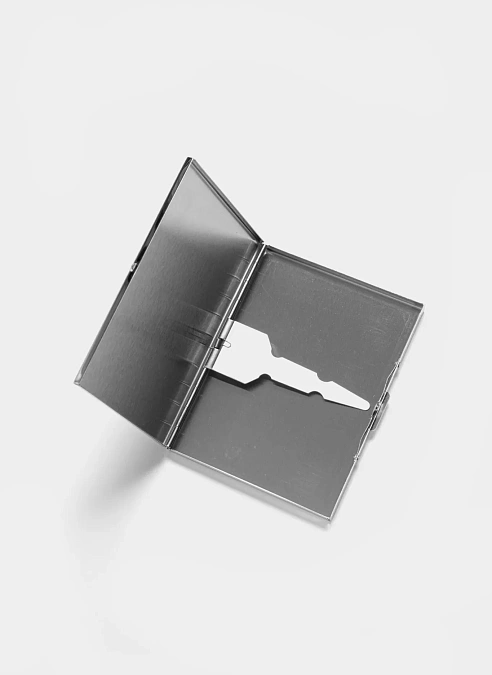 Портсигар Crest Metal Cigarette Case Silver