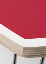 Стол складной Heart Folding Table Scarlet / White