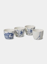 Чашка ( набор 4 шт.) Theory And Practice Soba Cup Set White / Blue