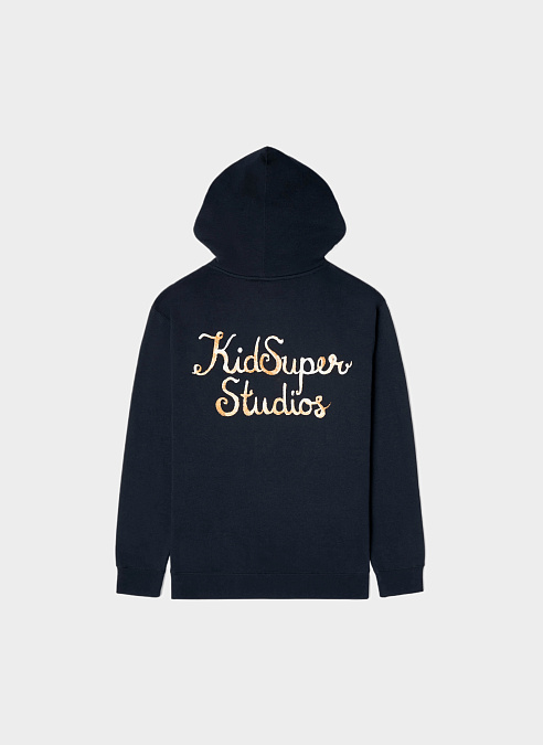 Худи Script Logo Hoodie Navy