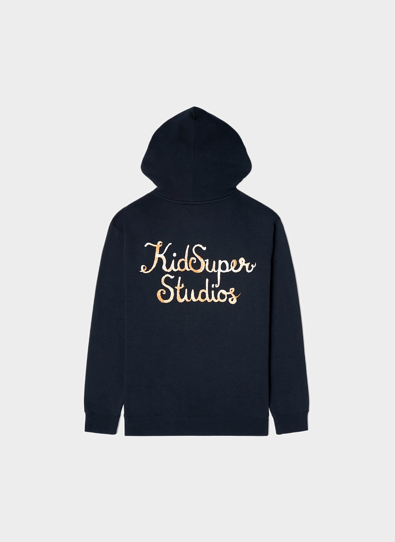 Худи Script Logo Hoodie Navy