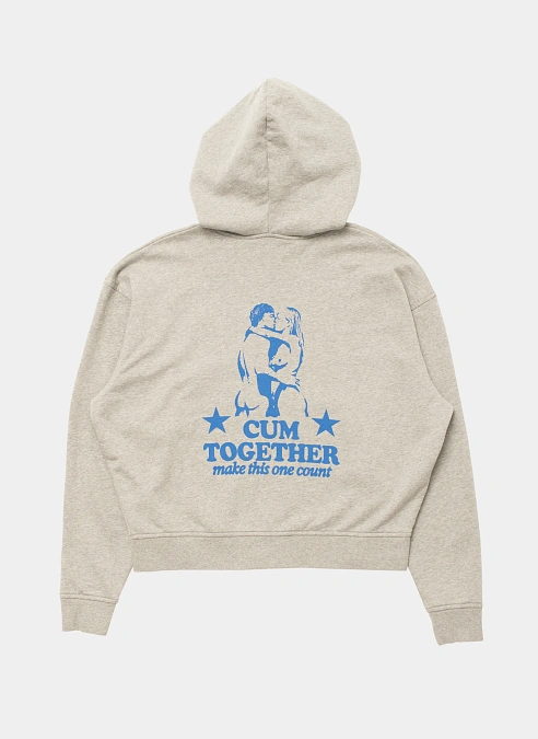 Худи  на молнии Cum-munity Values Zip Hoodie Melange Grey