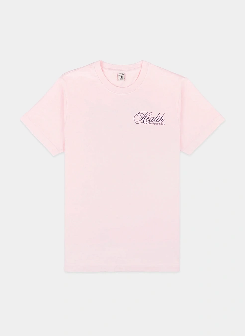 Футболка Health Script T-Shirt Pink Dolphin