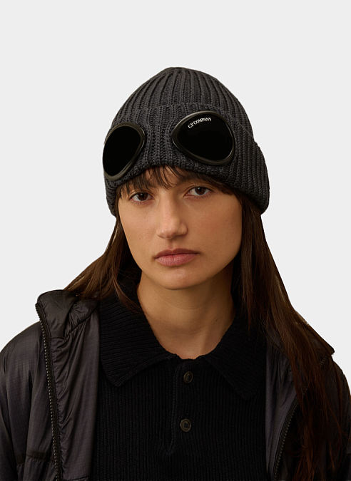 Шапка Extrafine Merino Wool Goggle Beanie Ebony