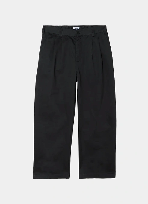 Брюки Foster Pleated Linen Pant Black