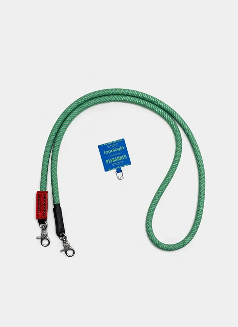 Ремень для телефона Pleasures х Topologie Phone Strap Adapter + Rope Blue / Green