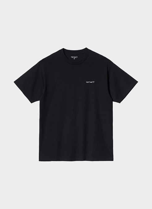 Футболка ‘S/S Script Embroidery T-Shirt’ Black / White
