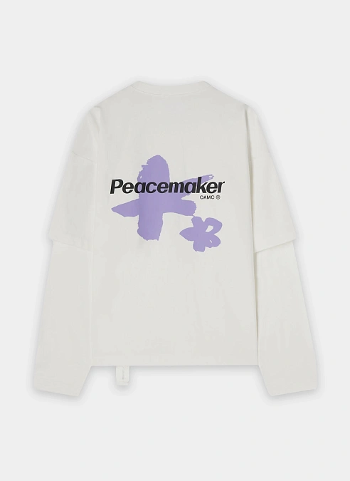 Лонгслив Peacemaker Painted Double Layer Boxy Tshirt Snow White
