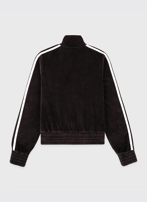Олимпийка NY Crest Elio Velour Track Jacket Chocolate