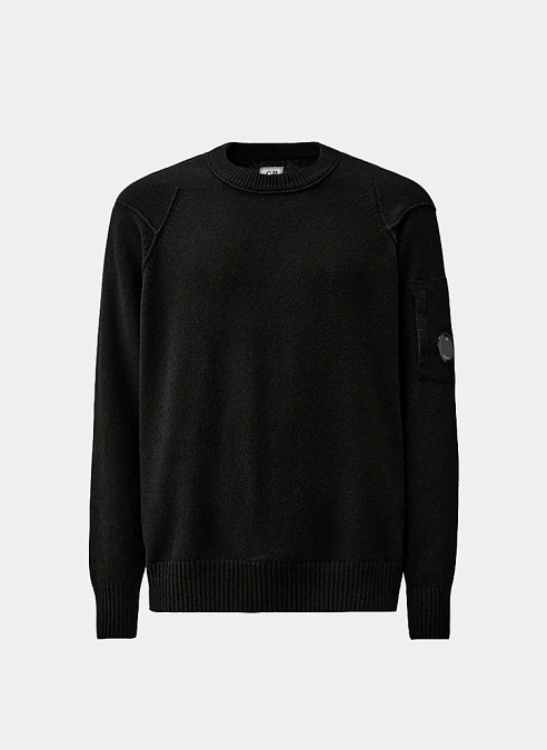 Свитер Lambswool GRS Crewneck Lens Sweater Black