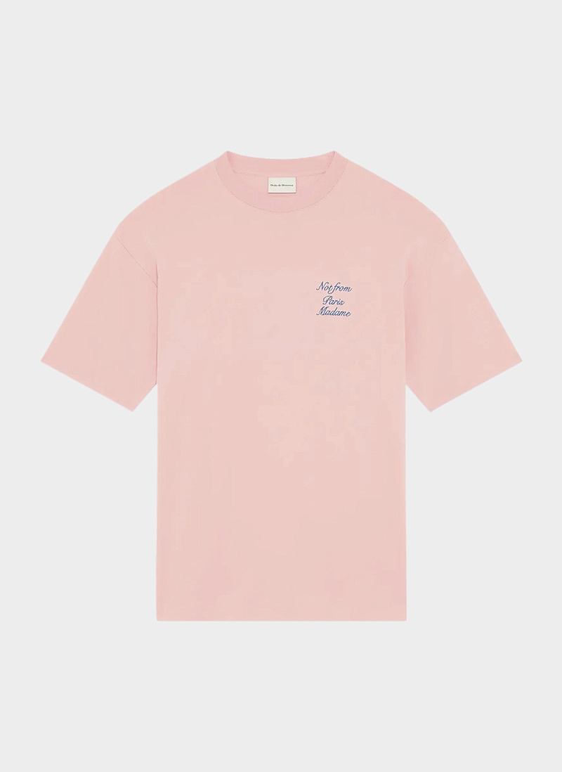 Футболка ‘Le T-Shirt Slogan Cursive’ Light Pink