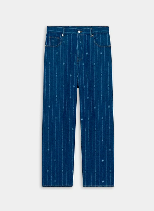 Джинсы Le Jean Baggy Monogramme Stone Wash