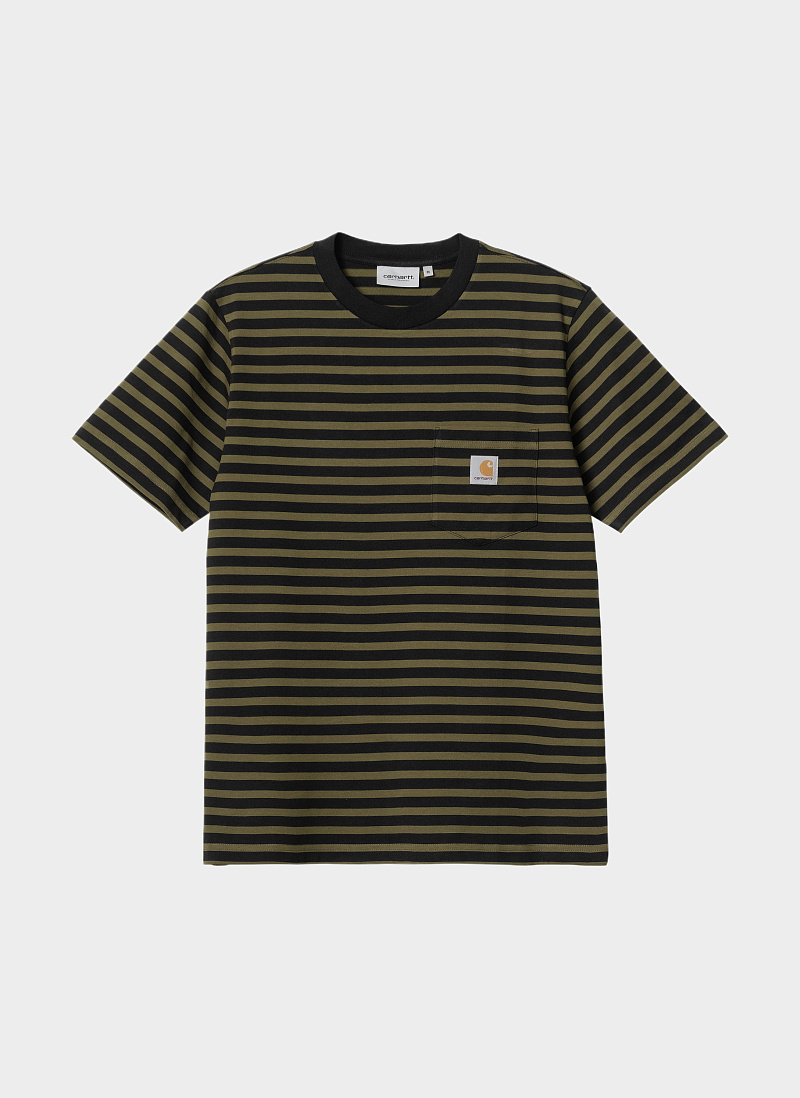 Футболка ‘S/S Seidler Pocket T-Shirt’ Highland / Black