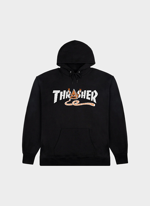 Худи  Thr X Toy Machine Pyramid Hood Black
