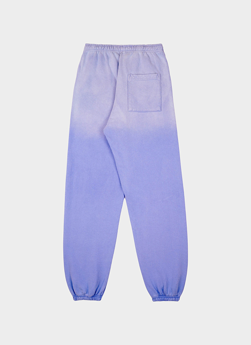 Брюки ‘Serif Logo Embroidered Sweatpants’ Dip Dye Blue
