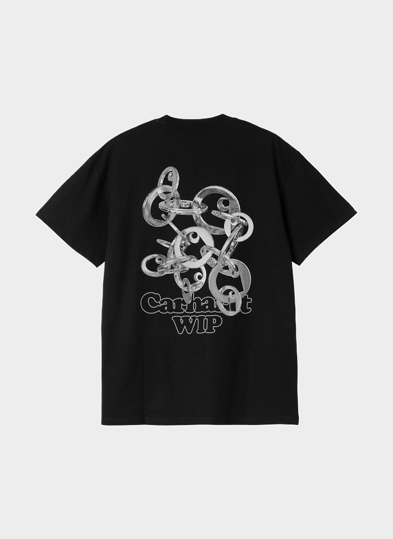 Футболка ‘S/S Linked Charms T-Shirt’ Black / Silver