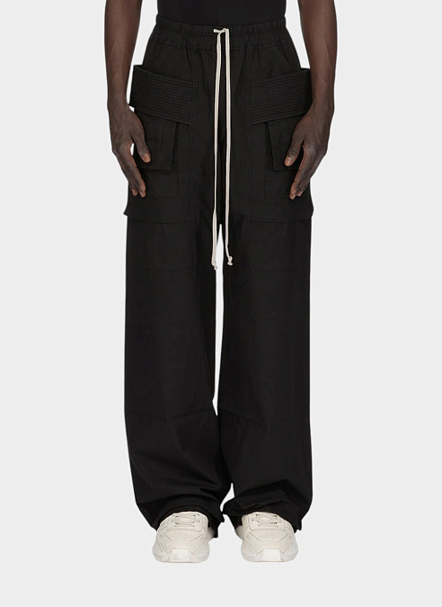 Брюки Creatch Wide Cargo Drawstring Pants Black