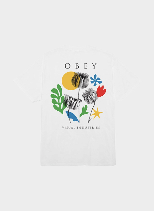 Футболка ‘OBEY FLOWERS PAPERS SCISSORS’ WHITE