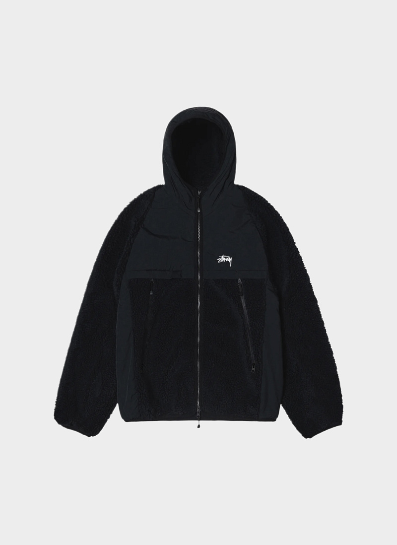 Куртка SHERPA PANELED HOODED JACKET