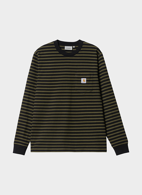 Лонгслив ‘L/S Seidler Pocket T-Shirt’ Highland / Black