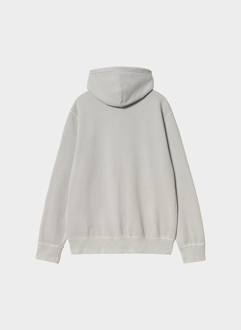 Худи на молнии ‘Hooded Duster Script Jacket’ Basalt (Garment Dyed)