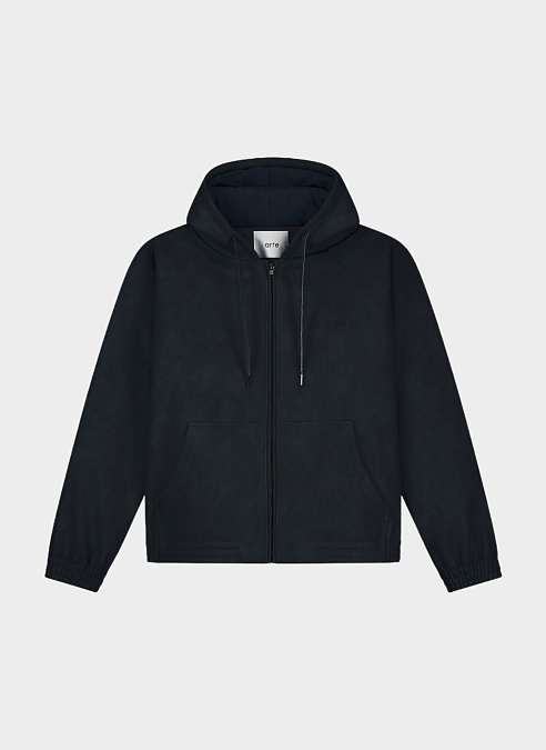 Куртка ‘Leather Hooded Jacket’ Dark Navy