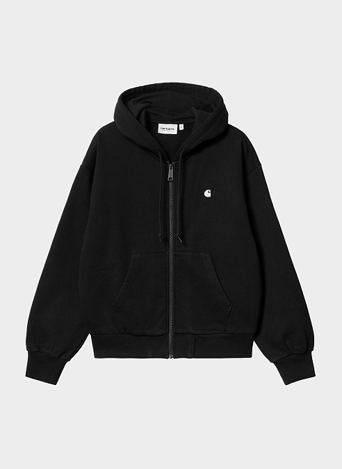 Худи на молнии женское W Hooded Casey Jacket Black / Silver